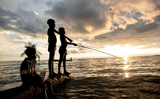 Fishing on Lake Tanganyika