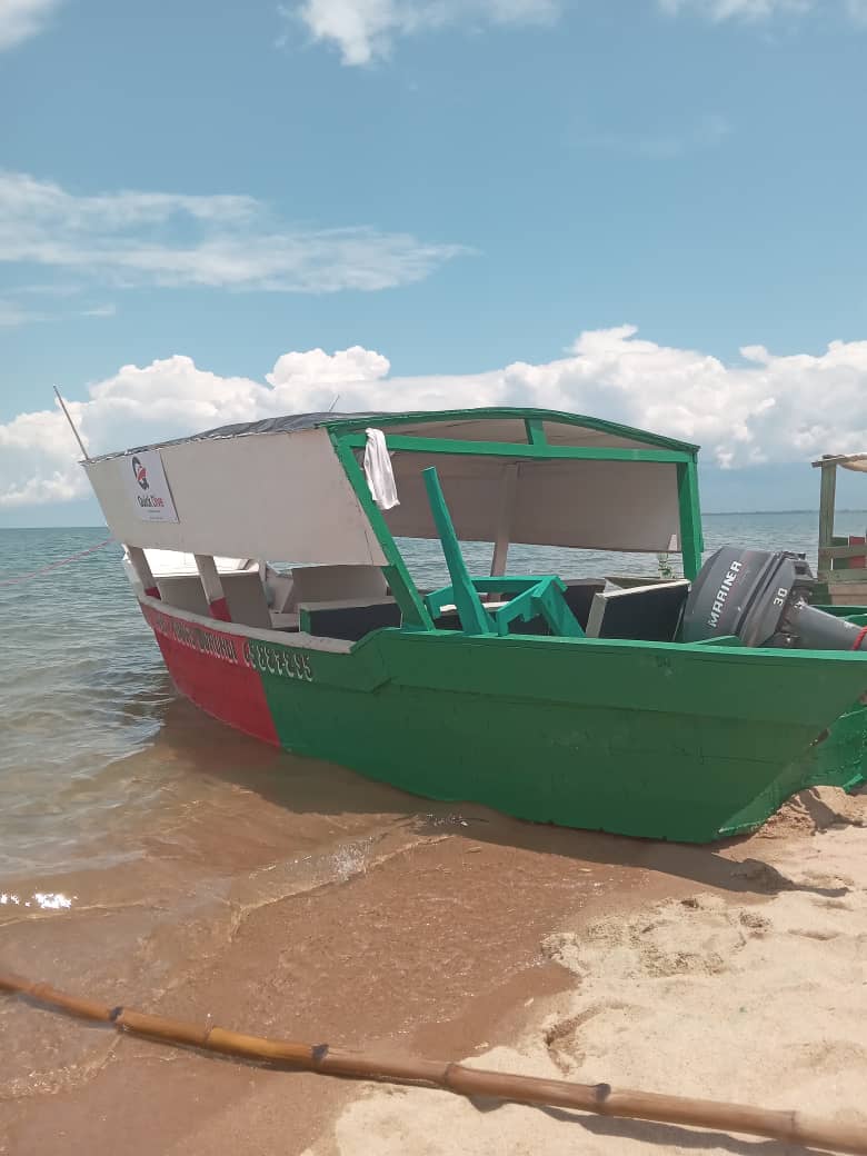 Tourists enjoying the boat tour